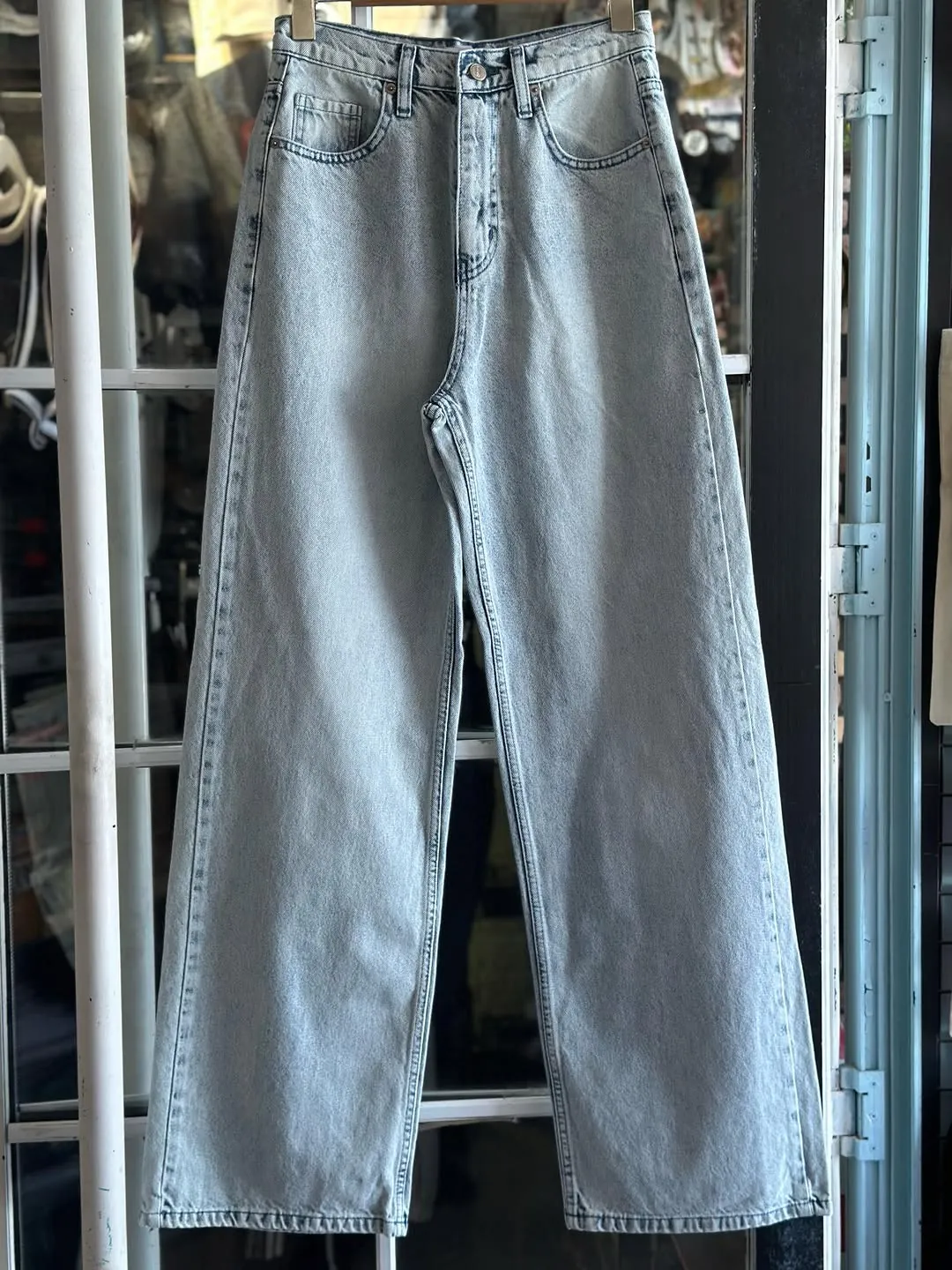 New Wide Leg Blue Jeans