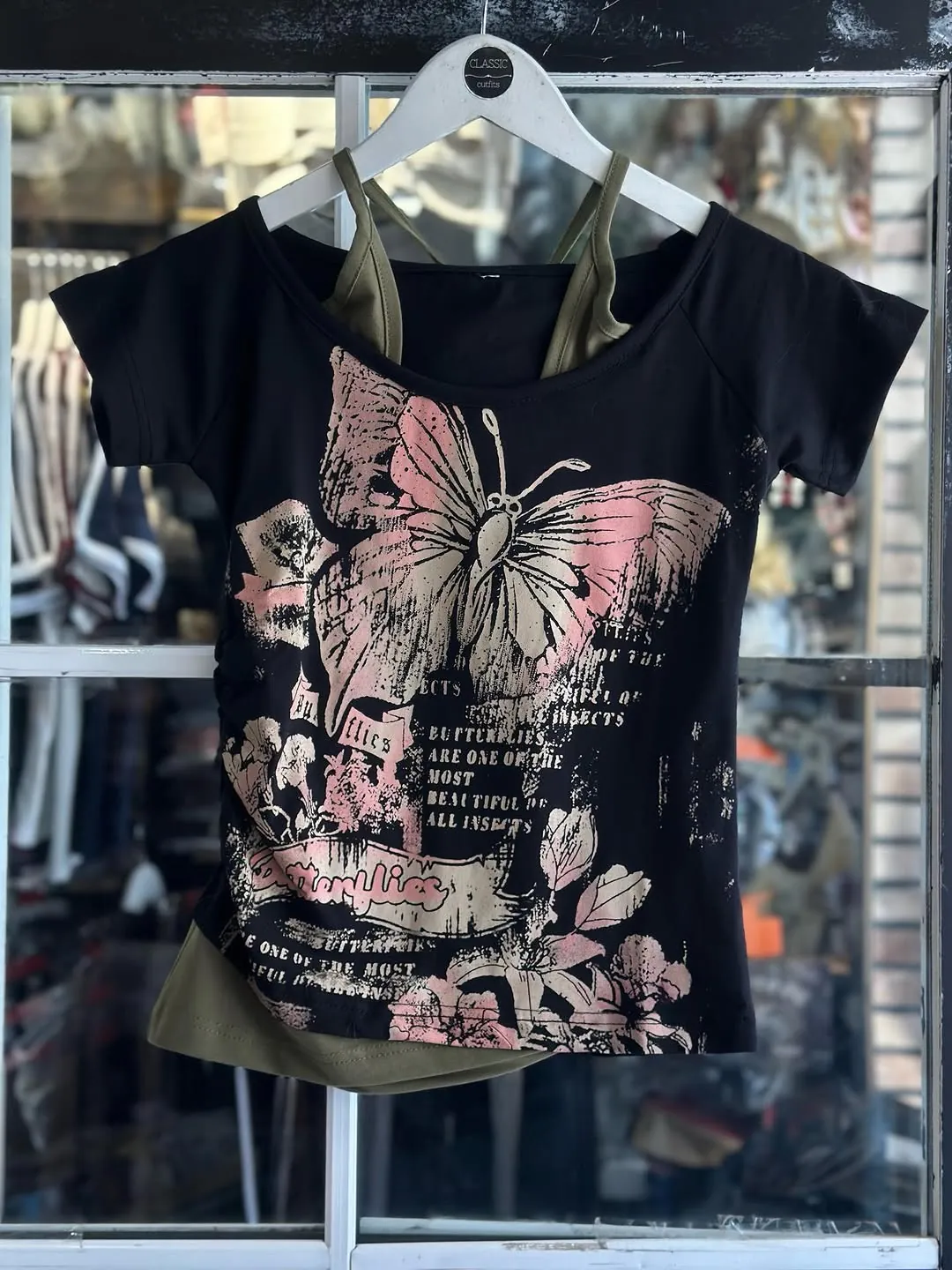 Women's Butterfly Print T-Shirt