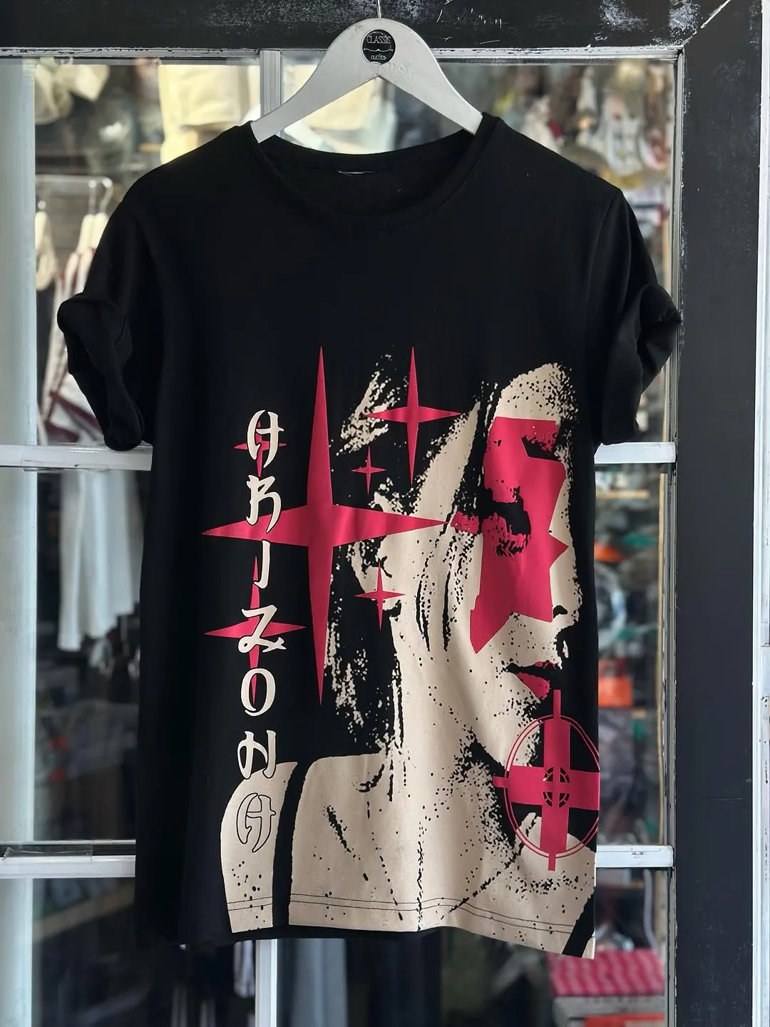Black Graphic Print T-Shirt