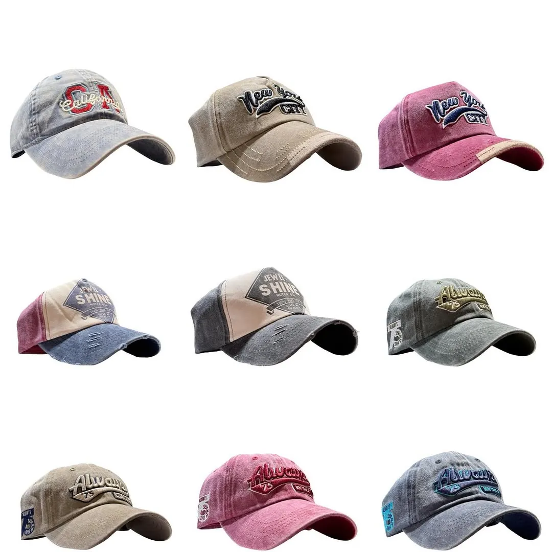 Vintage Embroidered Baseball Caps