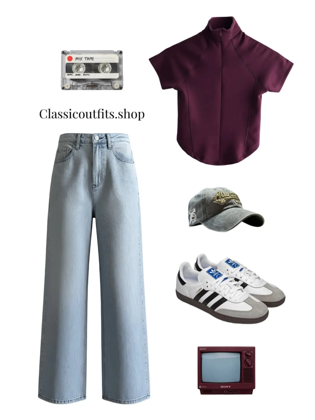 Vintage Style Outfit Set