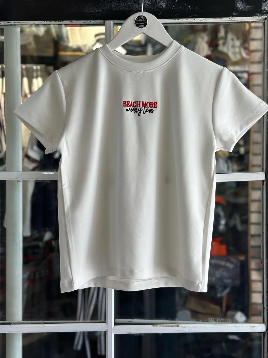 Maroon Beach More Worry Less T-Shirt