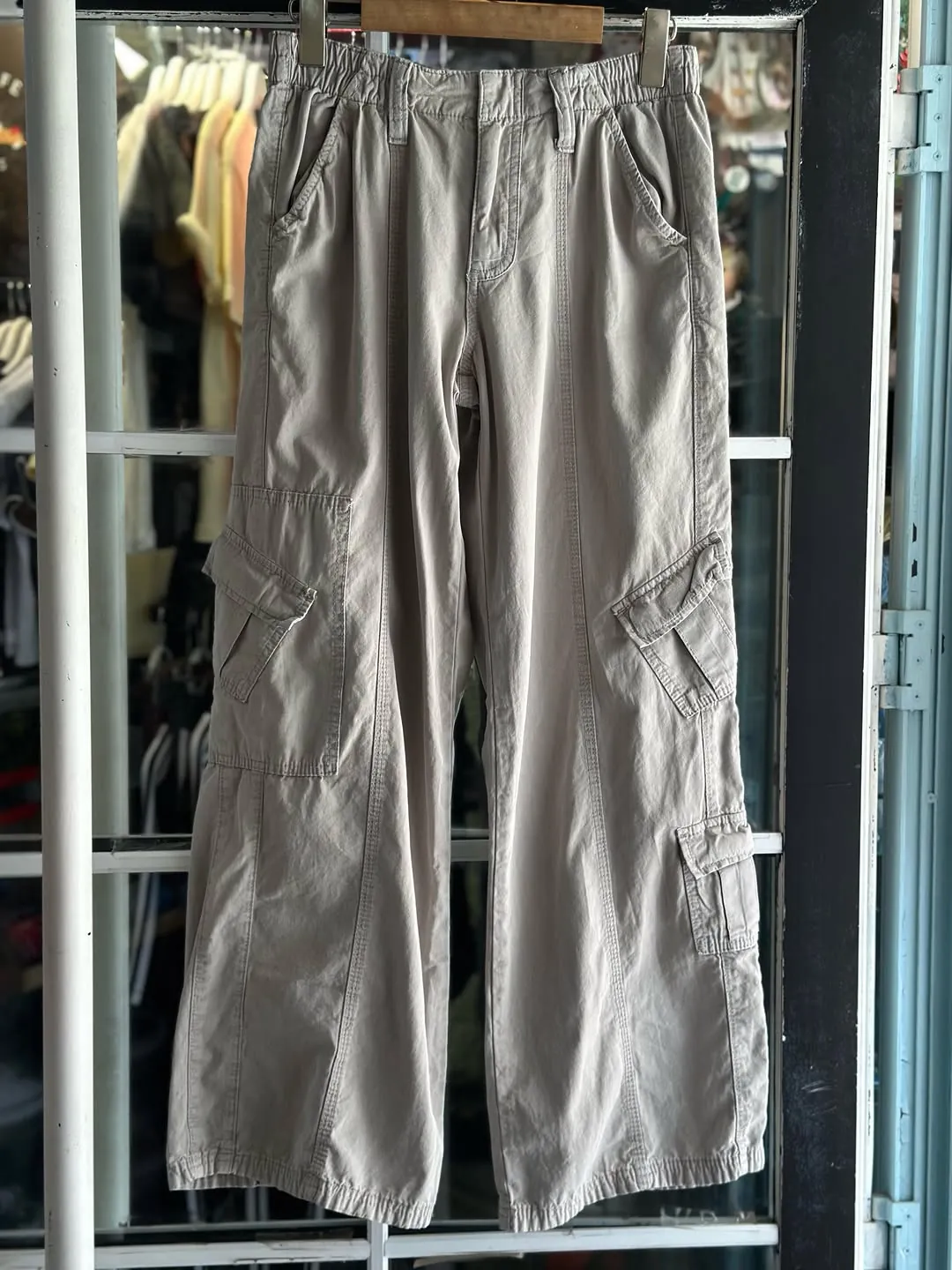 New Light Grey Cargo Pants