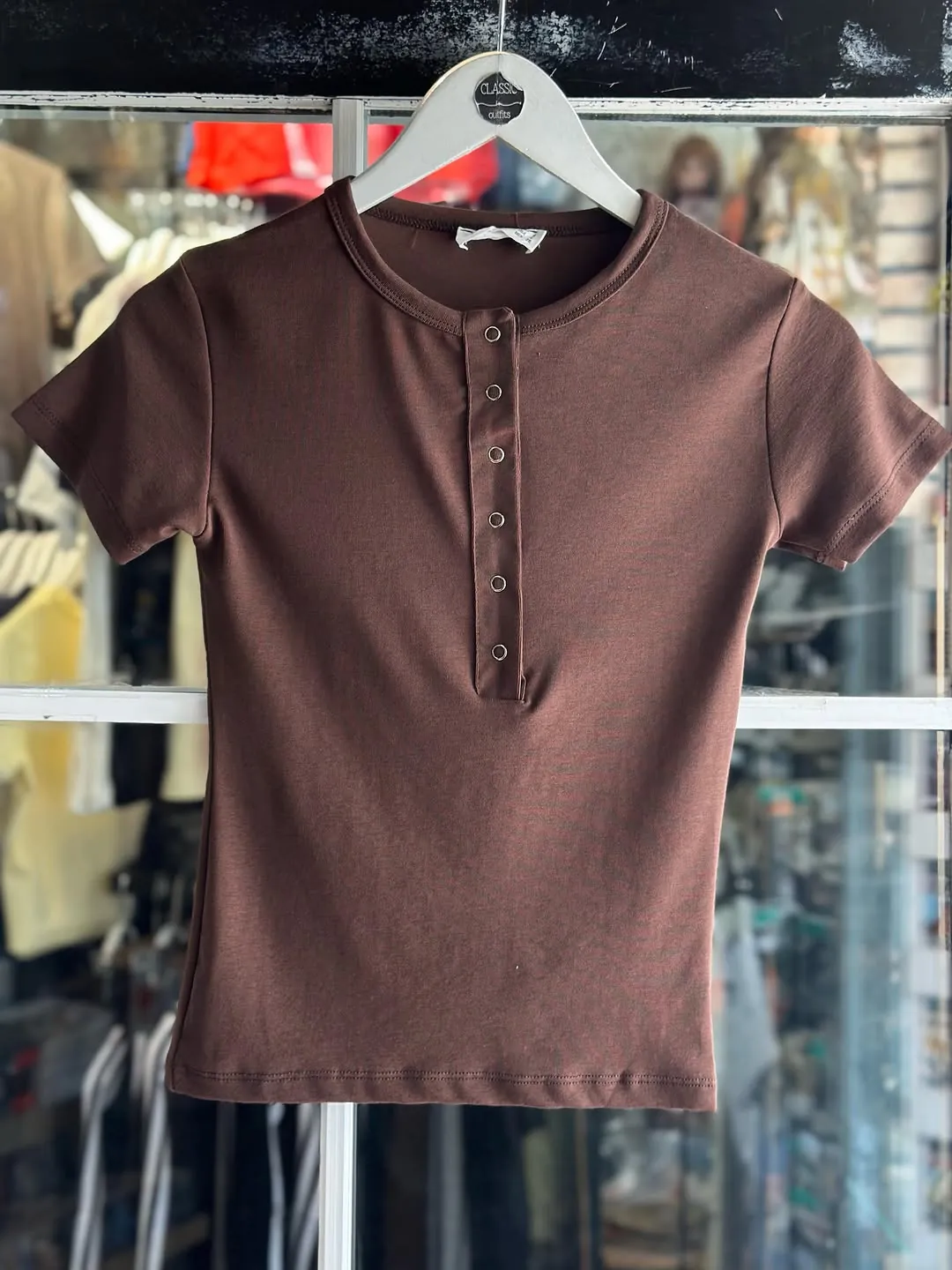 White Henley T-Shirt