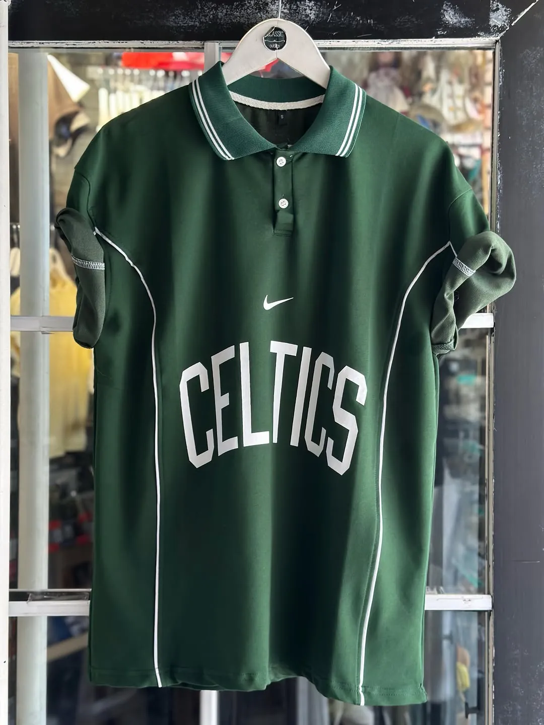 Nike Celtics Green Polo Shirt