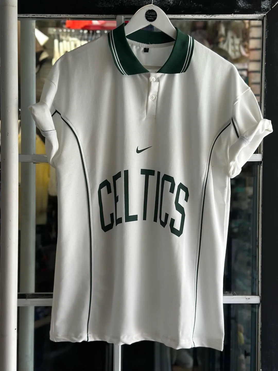 Nike Celtics Green Polo Shirt