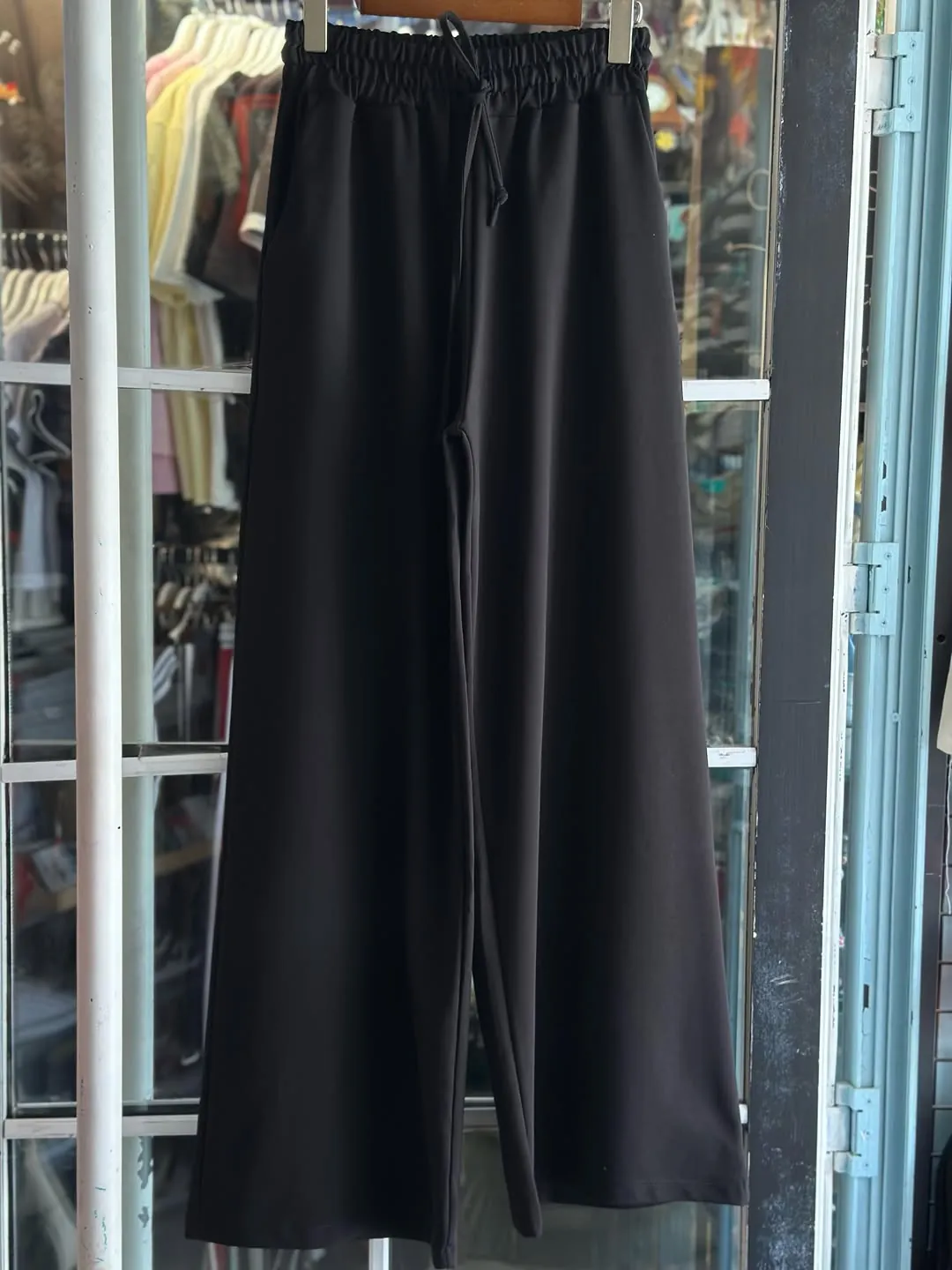 Black Wide-Leg Trousers
