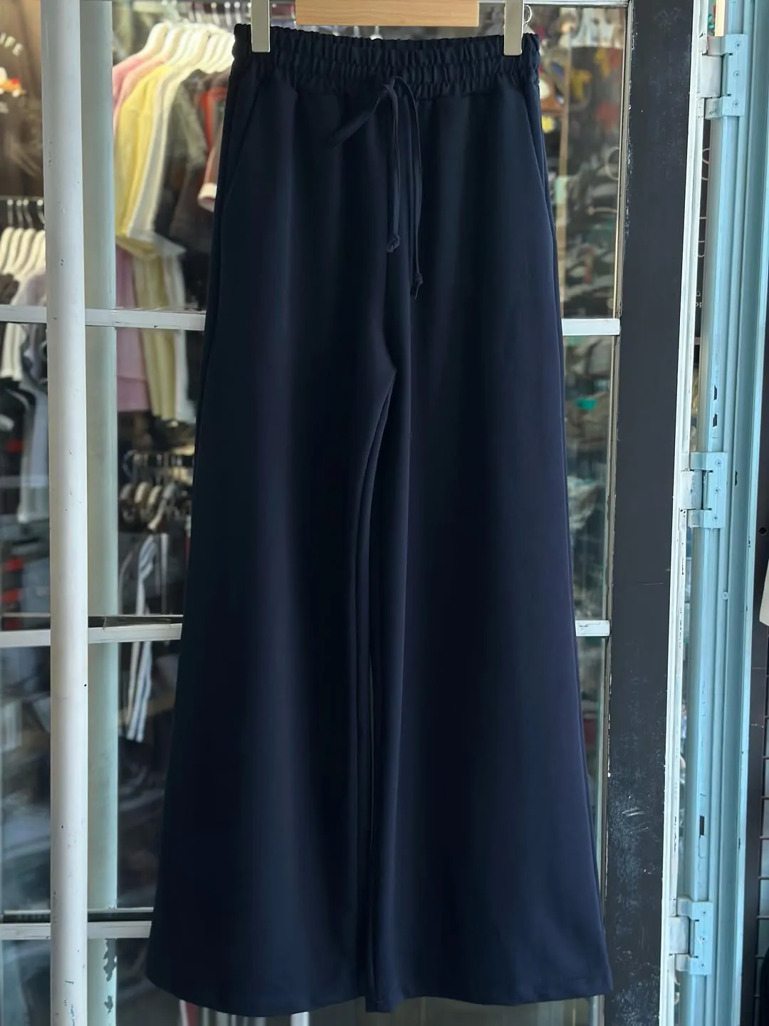 Black Wide-Leg Trousers