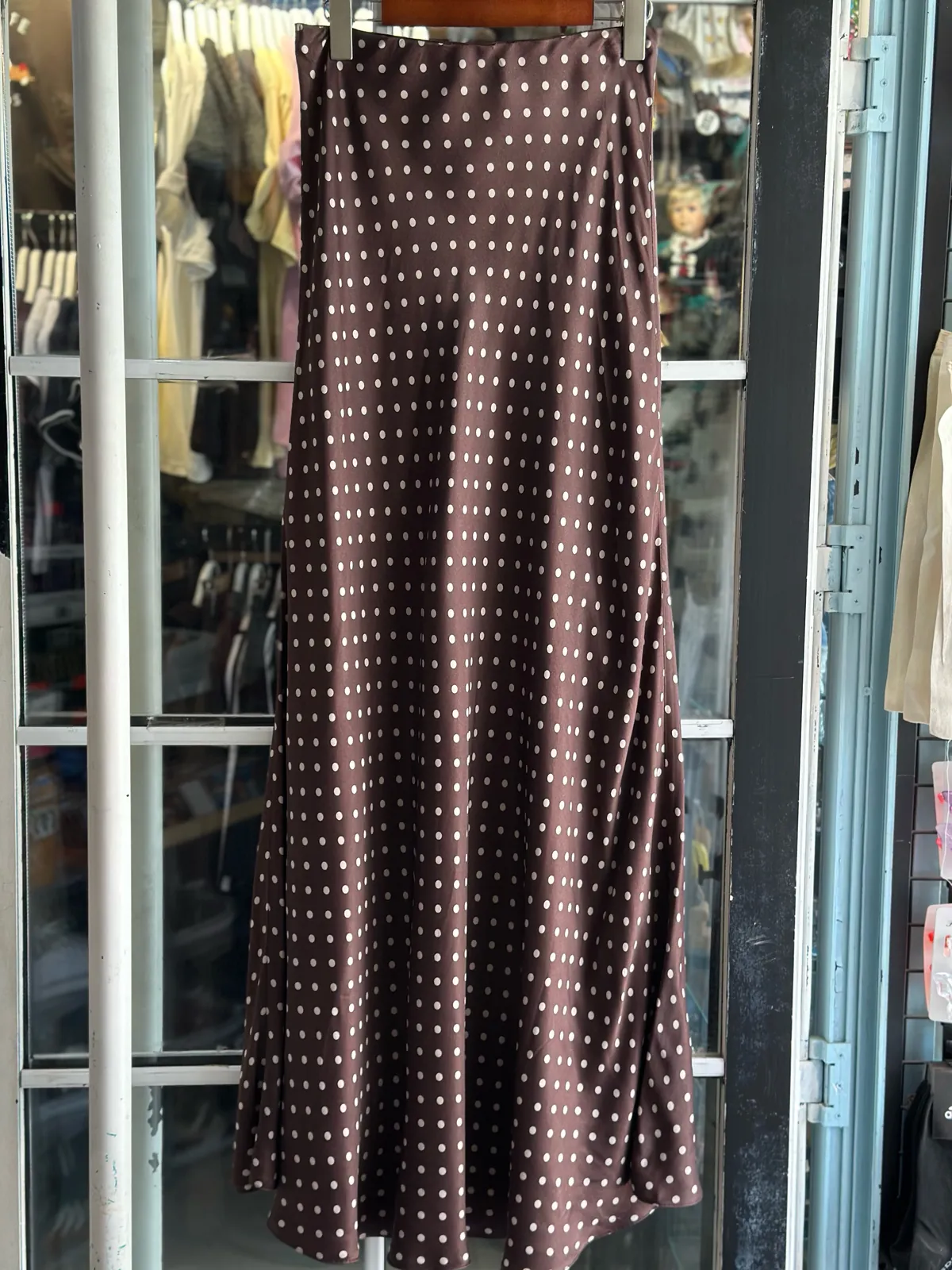 Brown Polka Dot Skirt