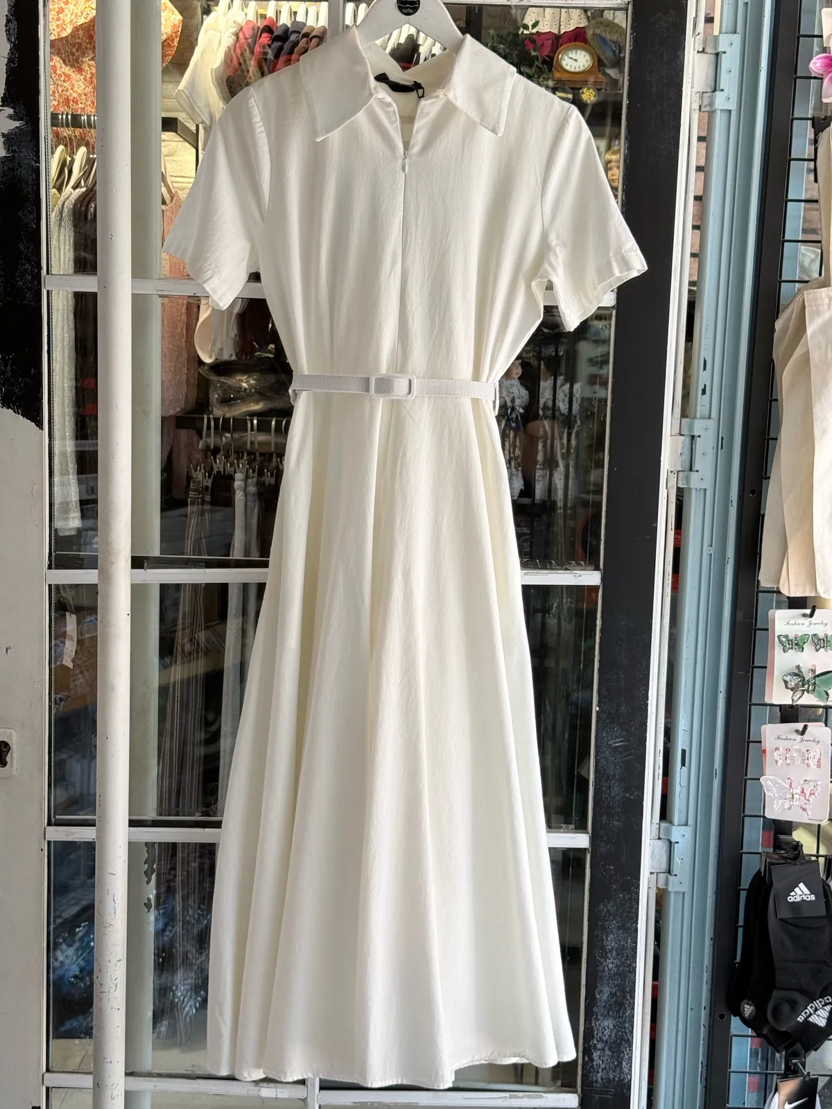 Yellow Short-Sleeve Dress