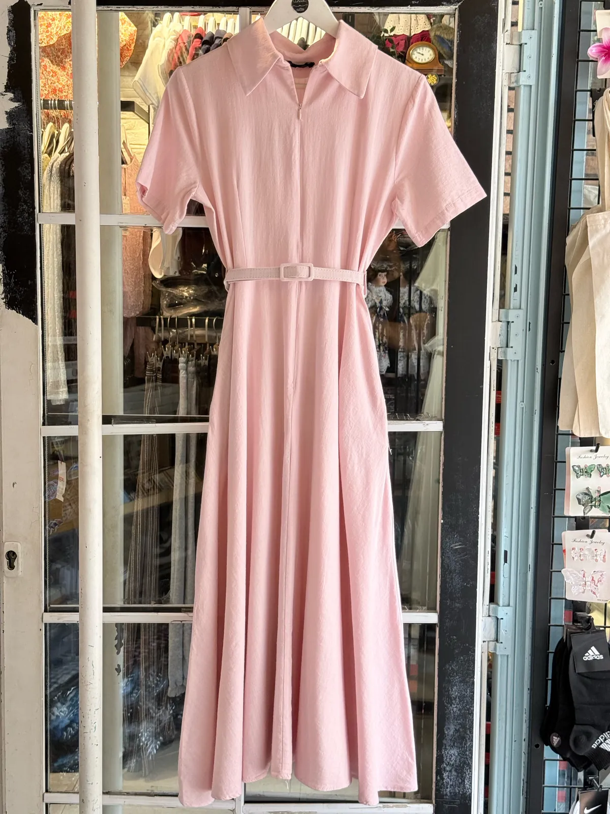 Yellow Short-Sleeve Dress