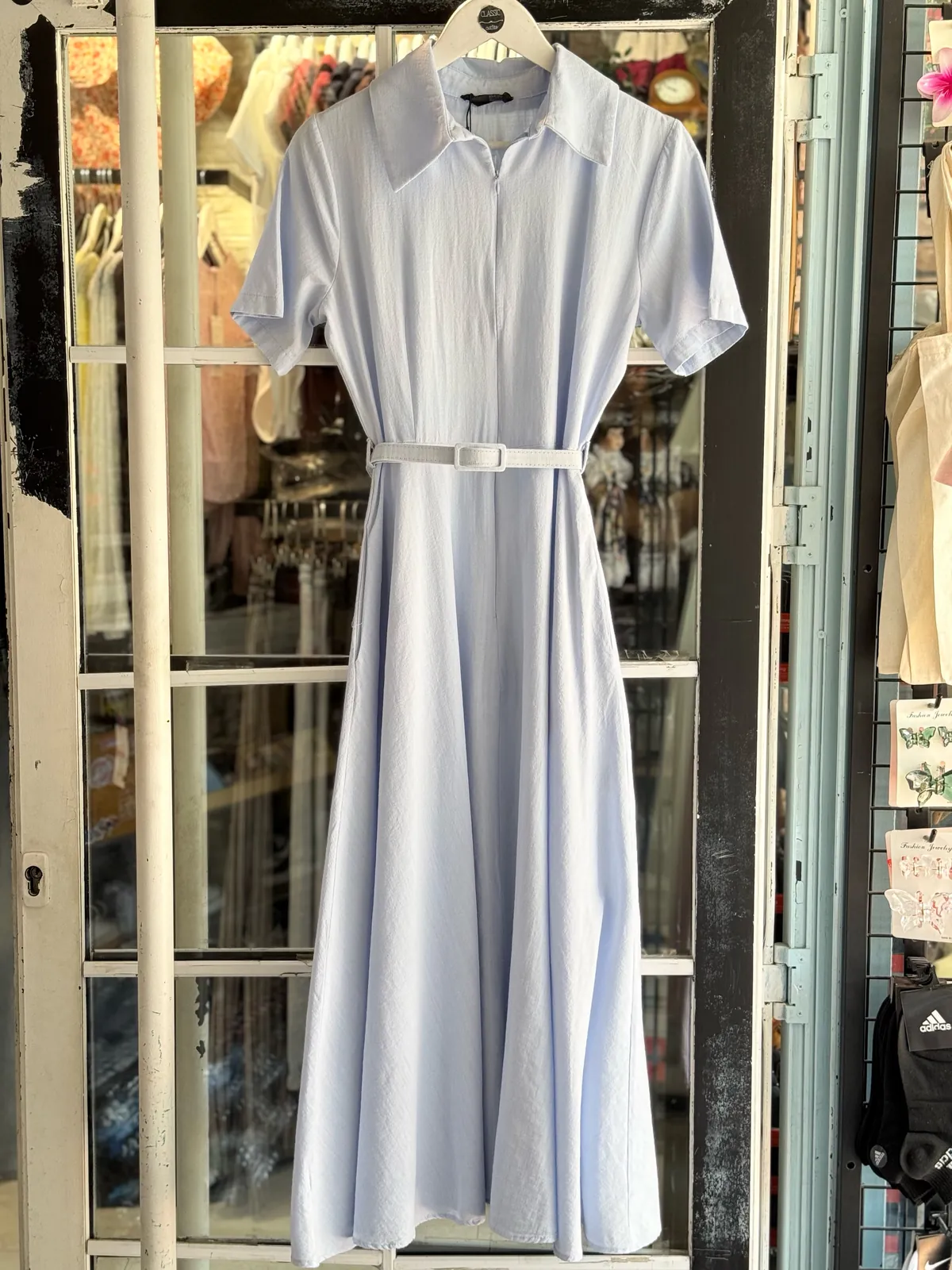 Yellow Short-Sleeve Dress