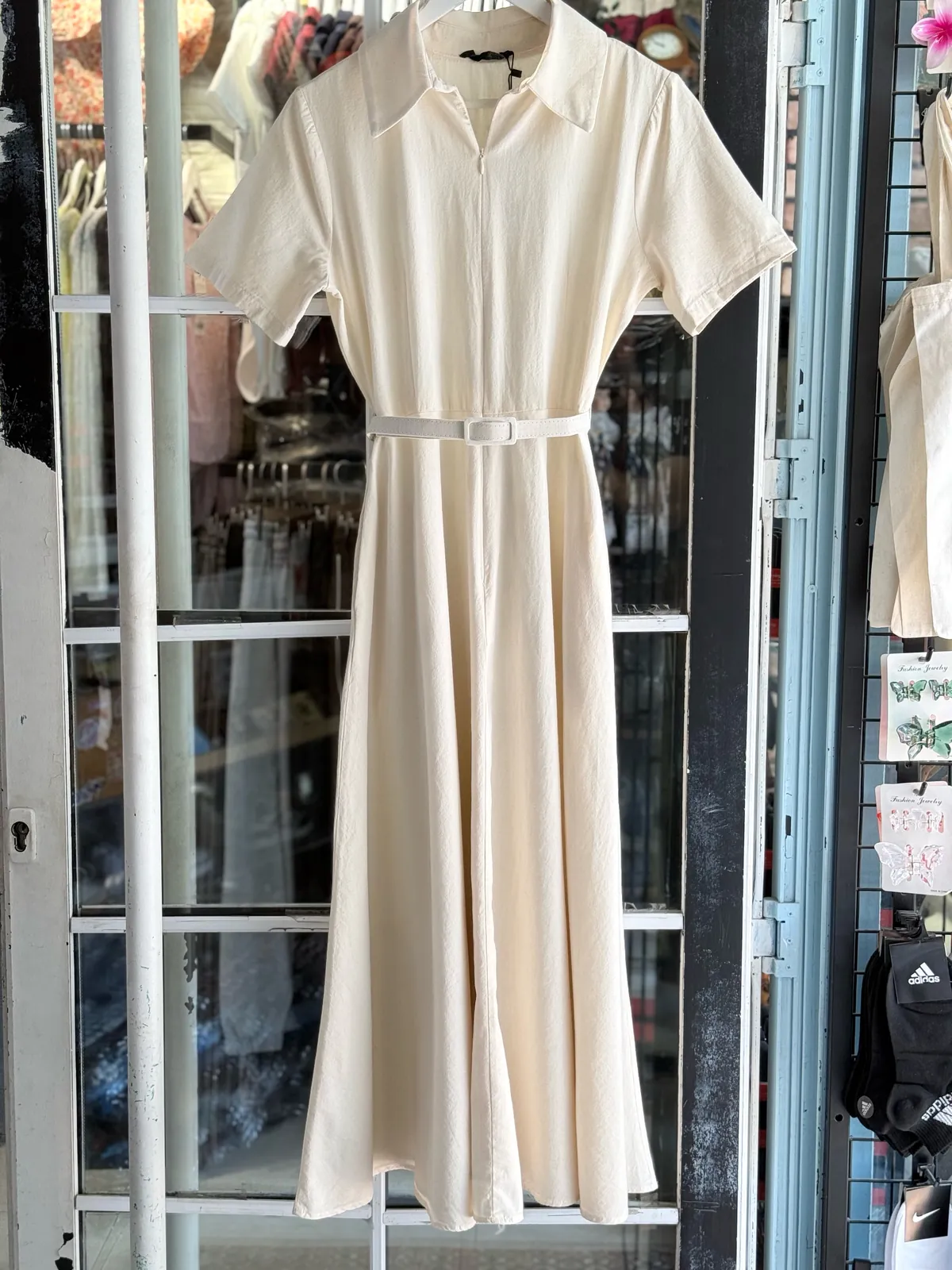Yellow Short-Sleeve Dress
