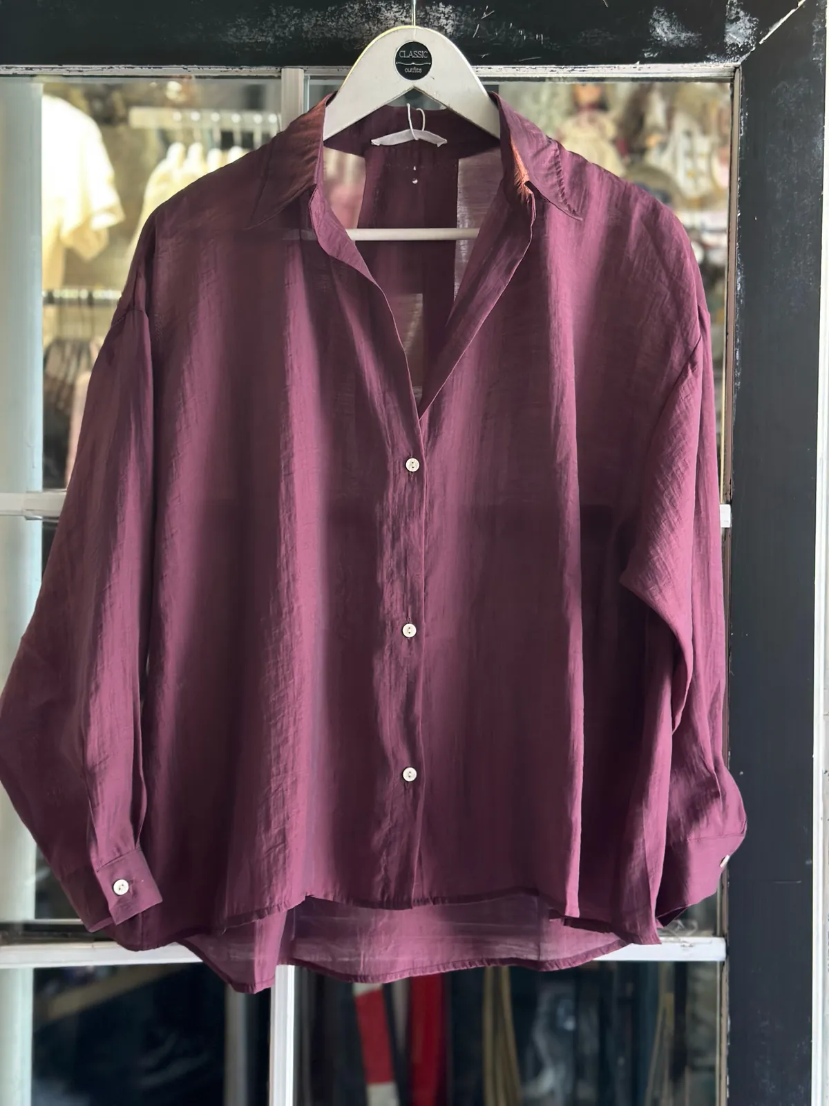 Brown Button-Down Shirt
