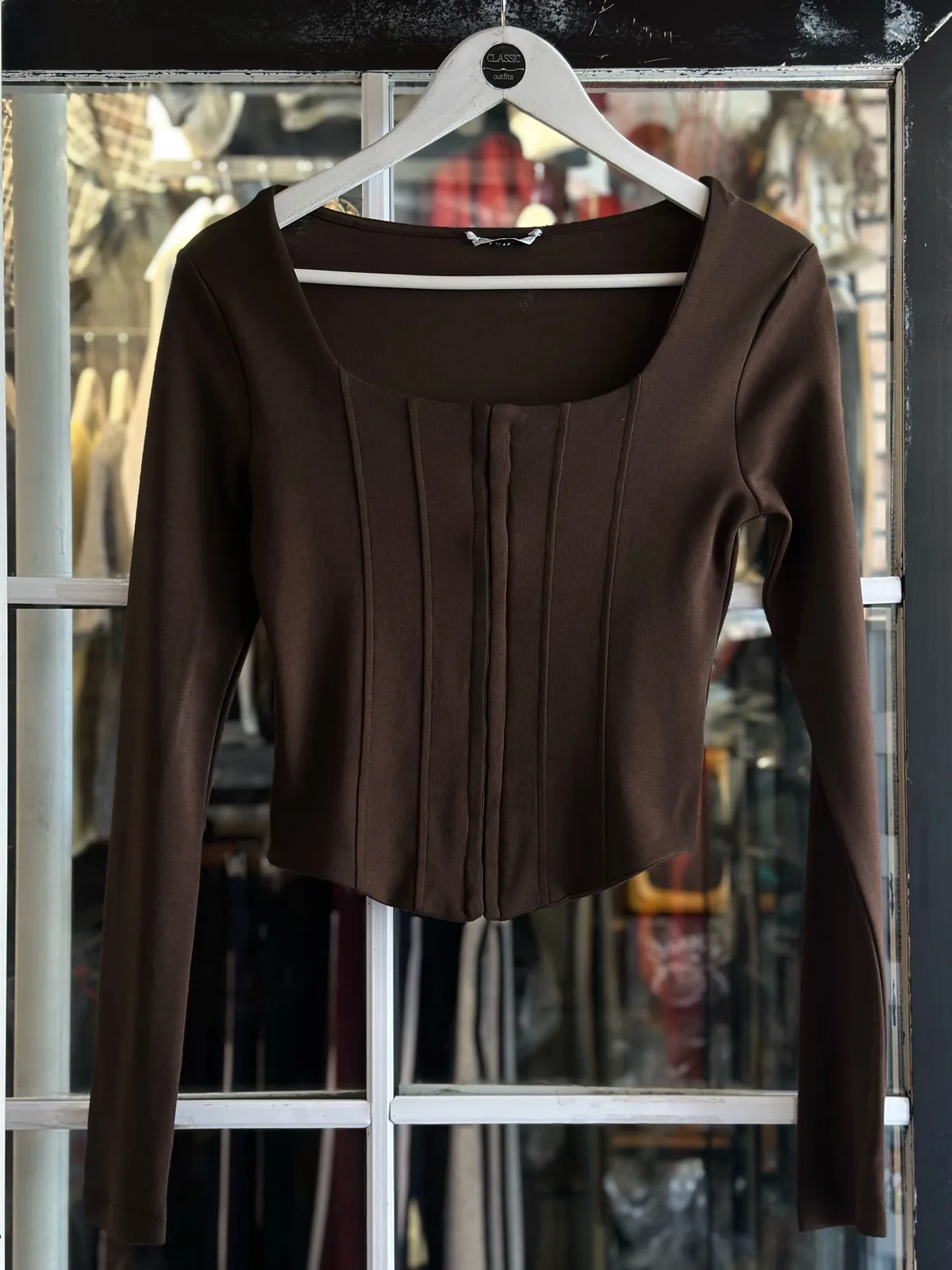 White Long Sleeve Top
