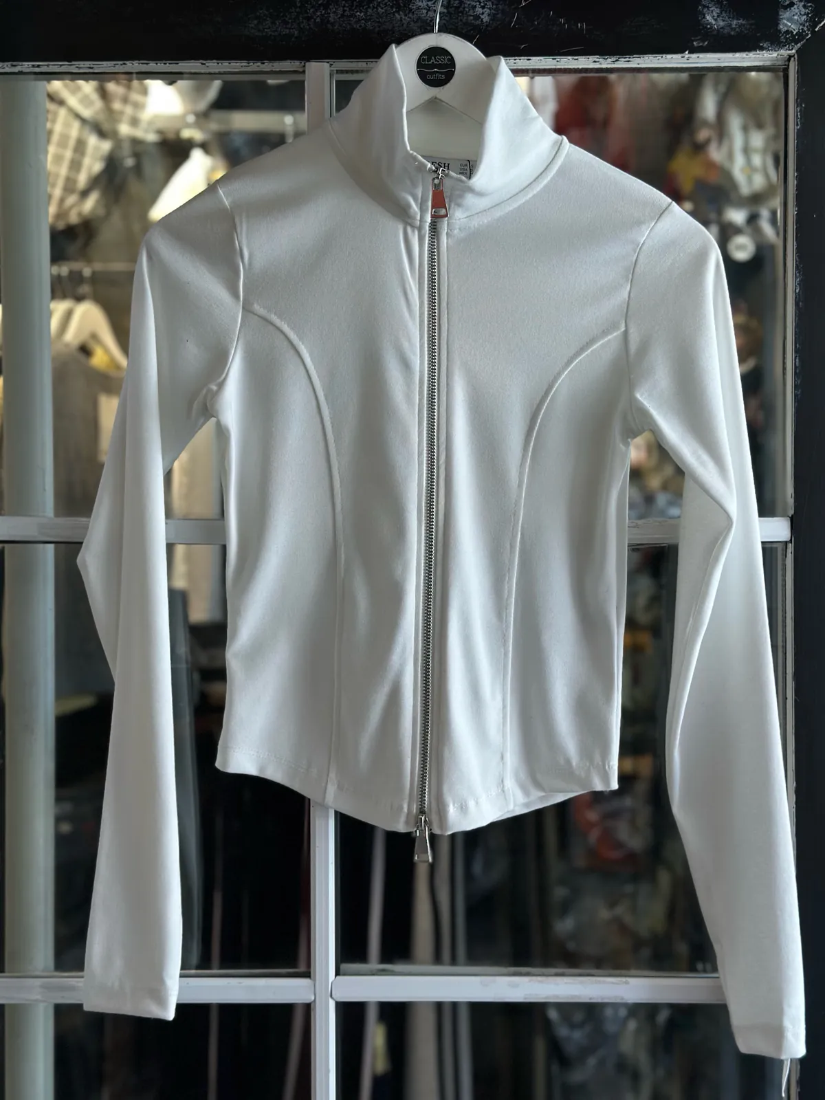 White Zip-up Jacket