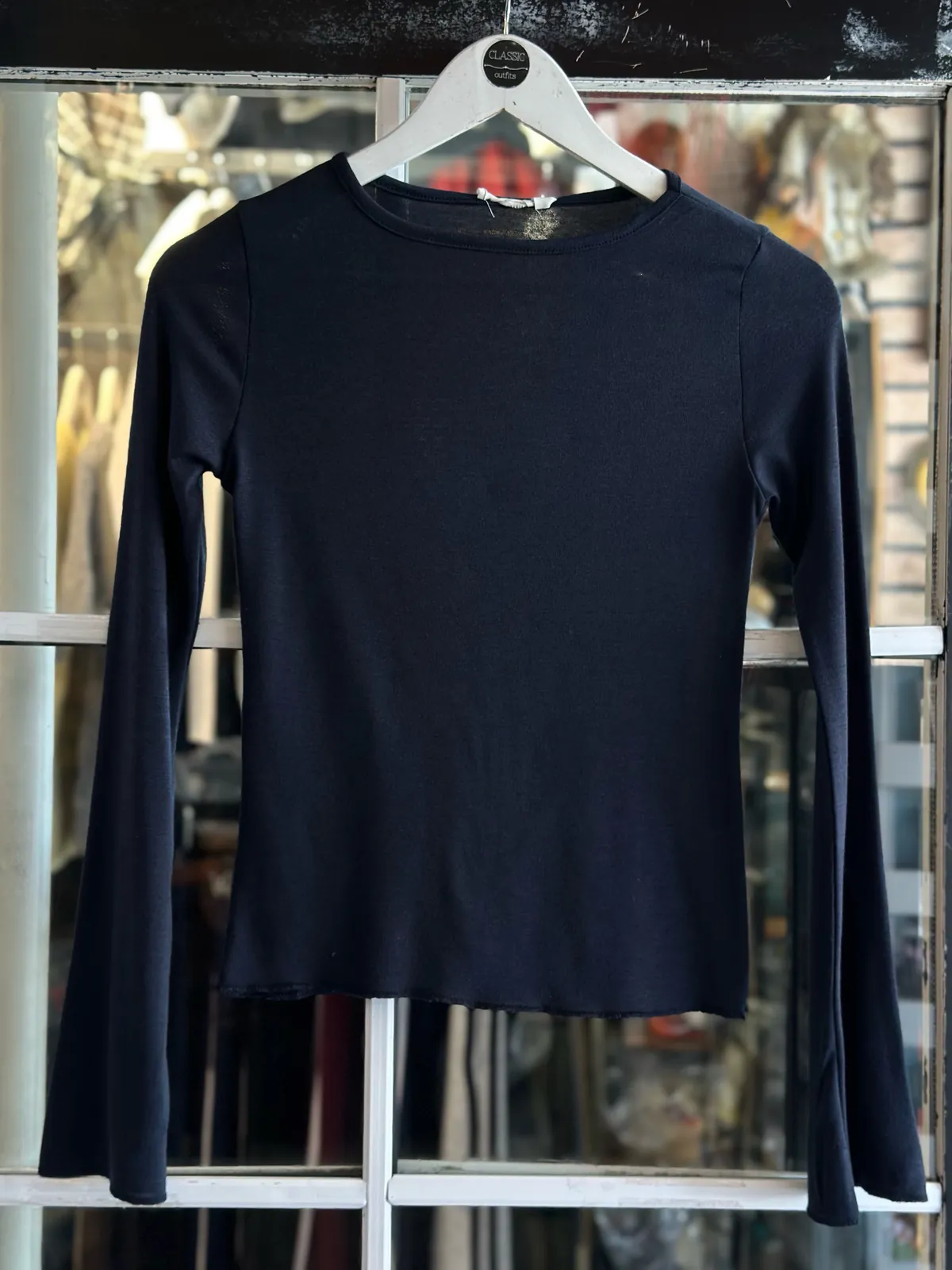 Black Long Sleeve Top