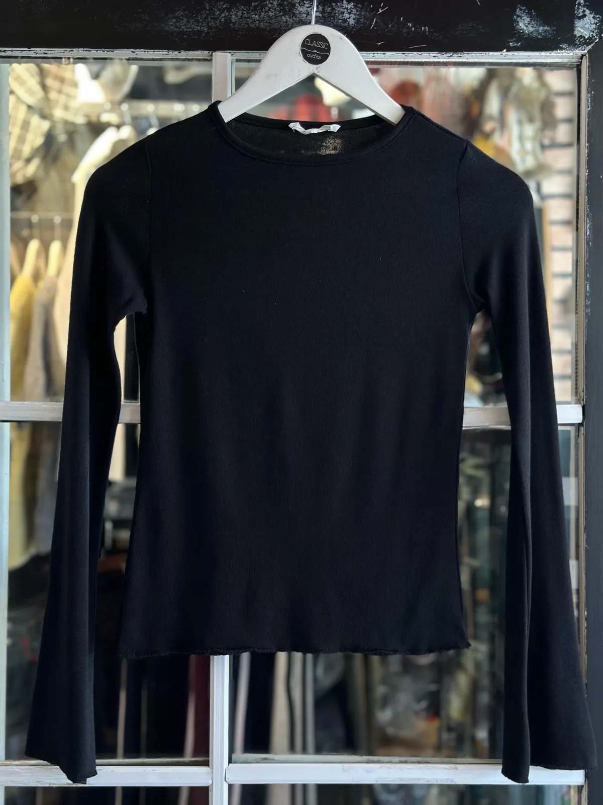 Black Long Sleeve Top
