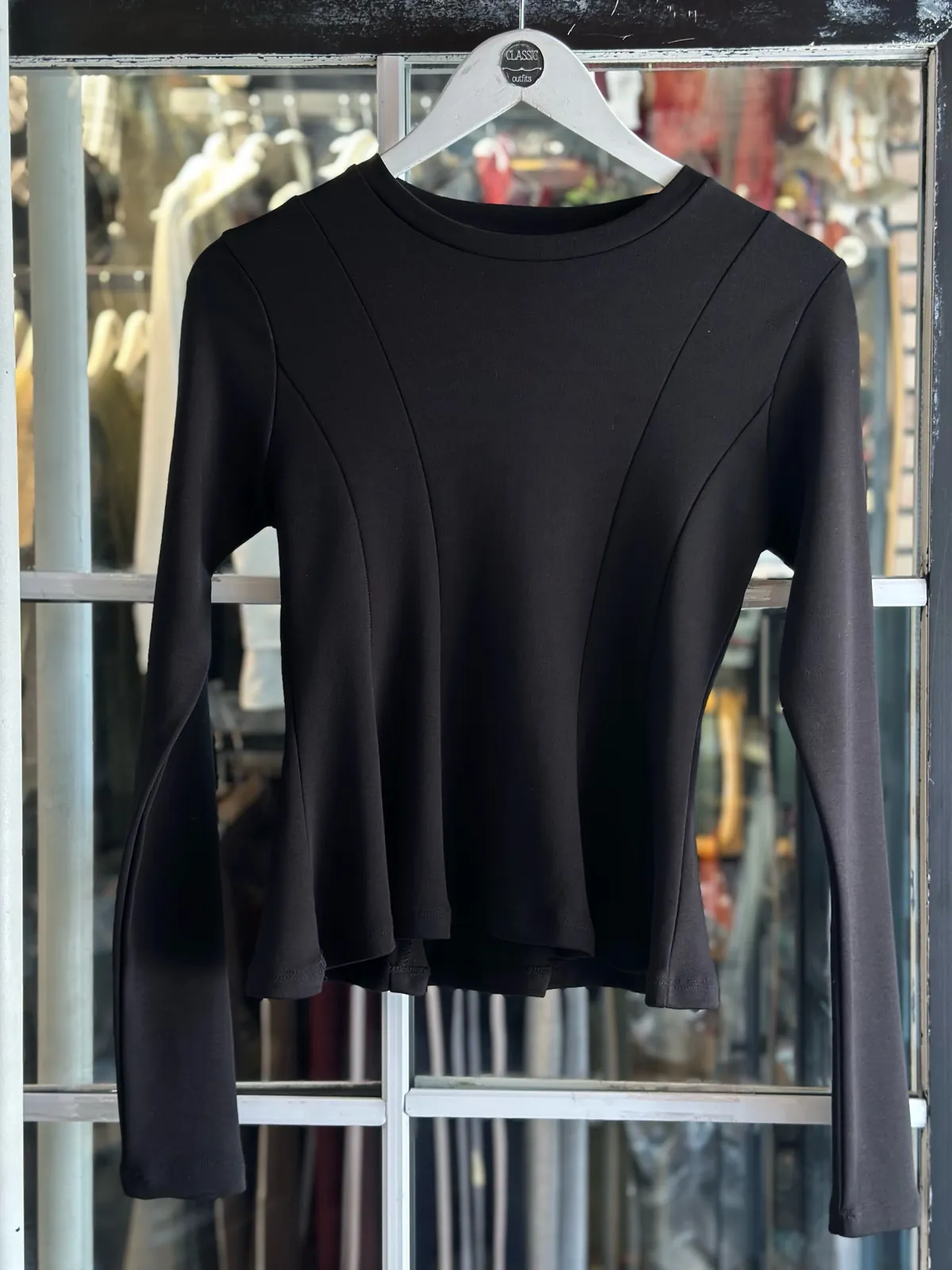Brown Long Sleeve Top