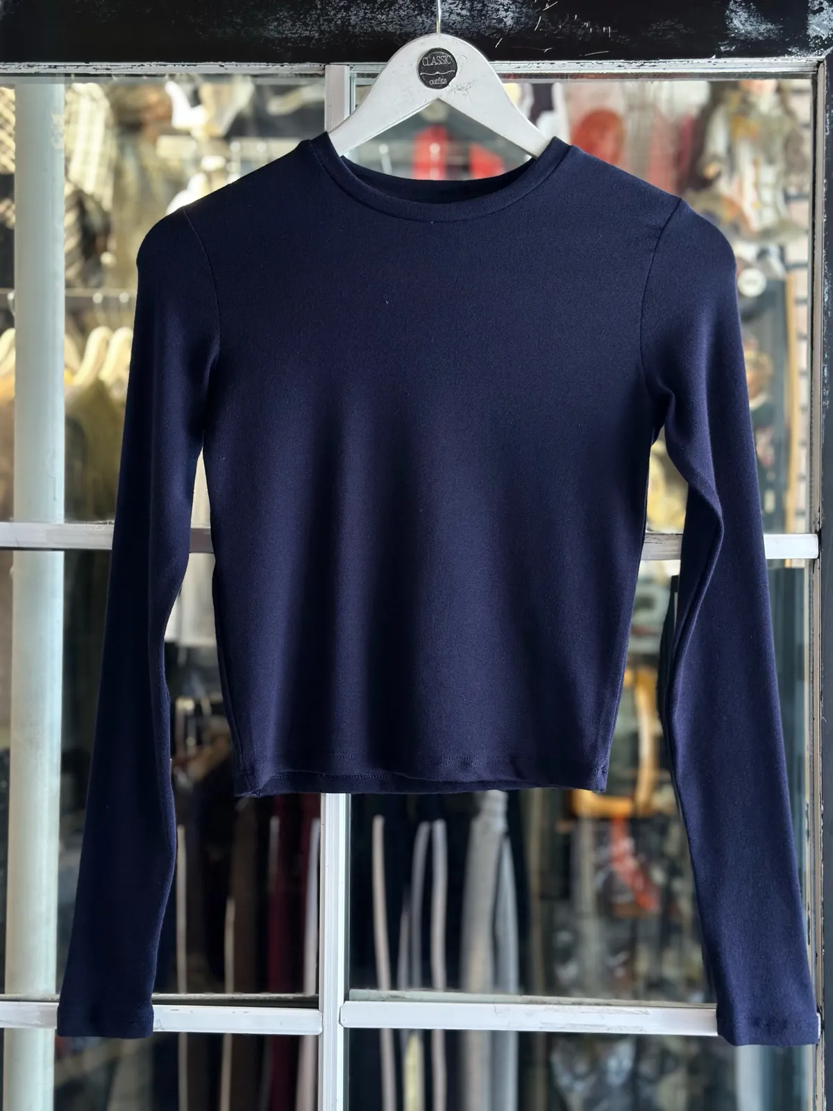 Burgundy Long Sleeve Top
