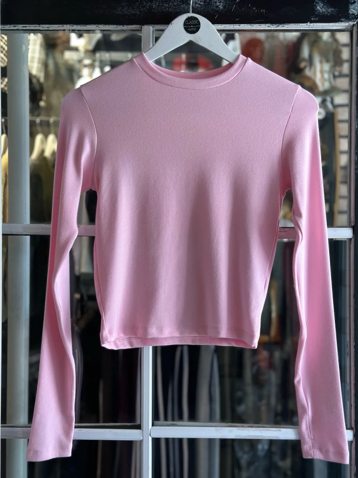 Burgundy Long Sleeve Top