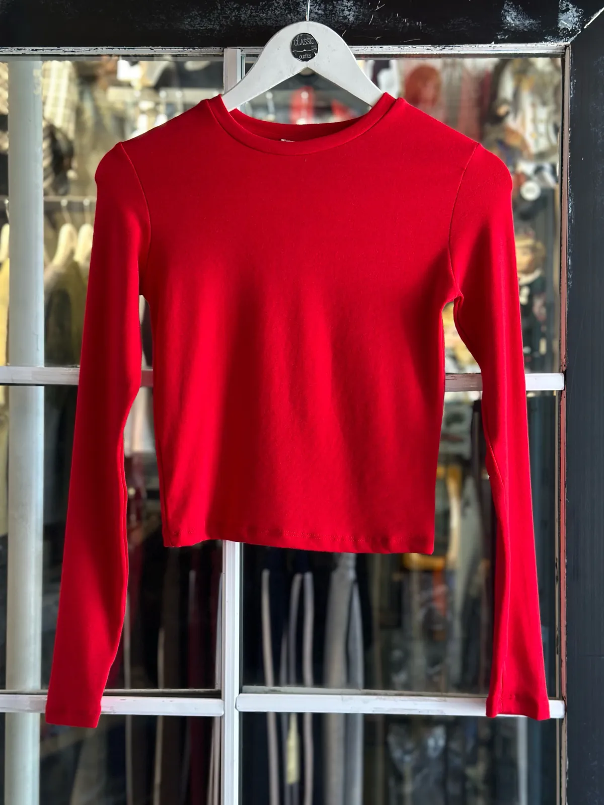 Burgundy Long Sleeve Top