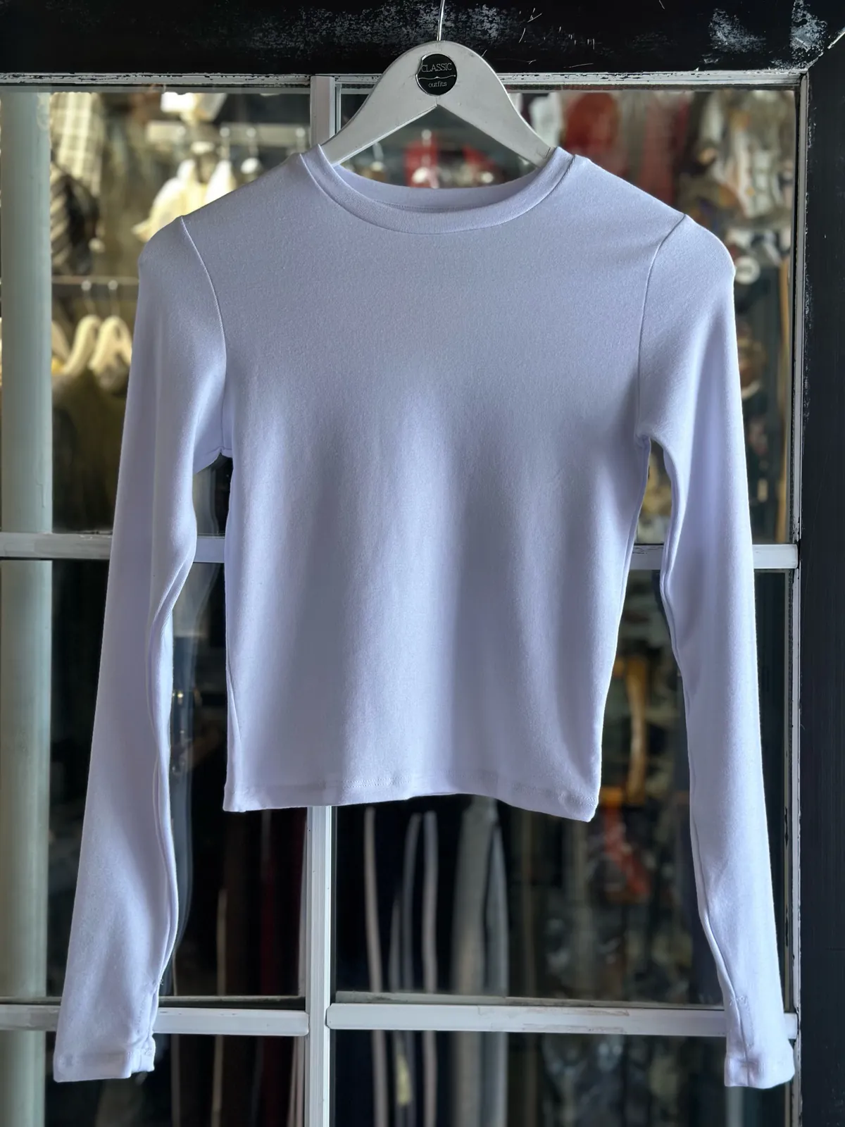 Burgundy Long Sleeve Top