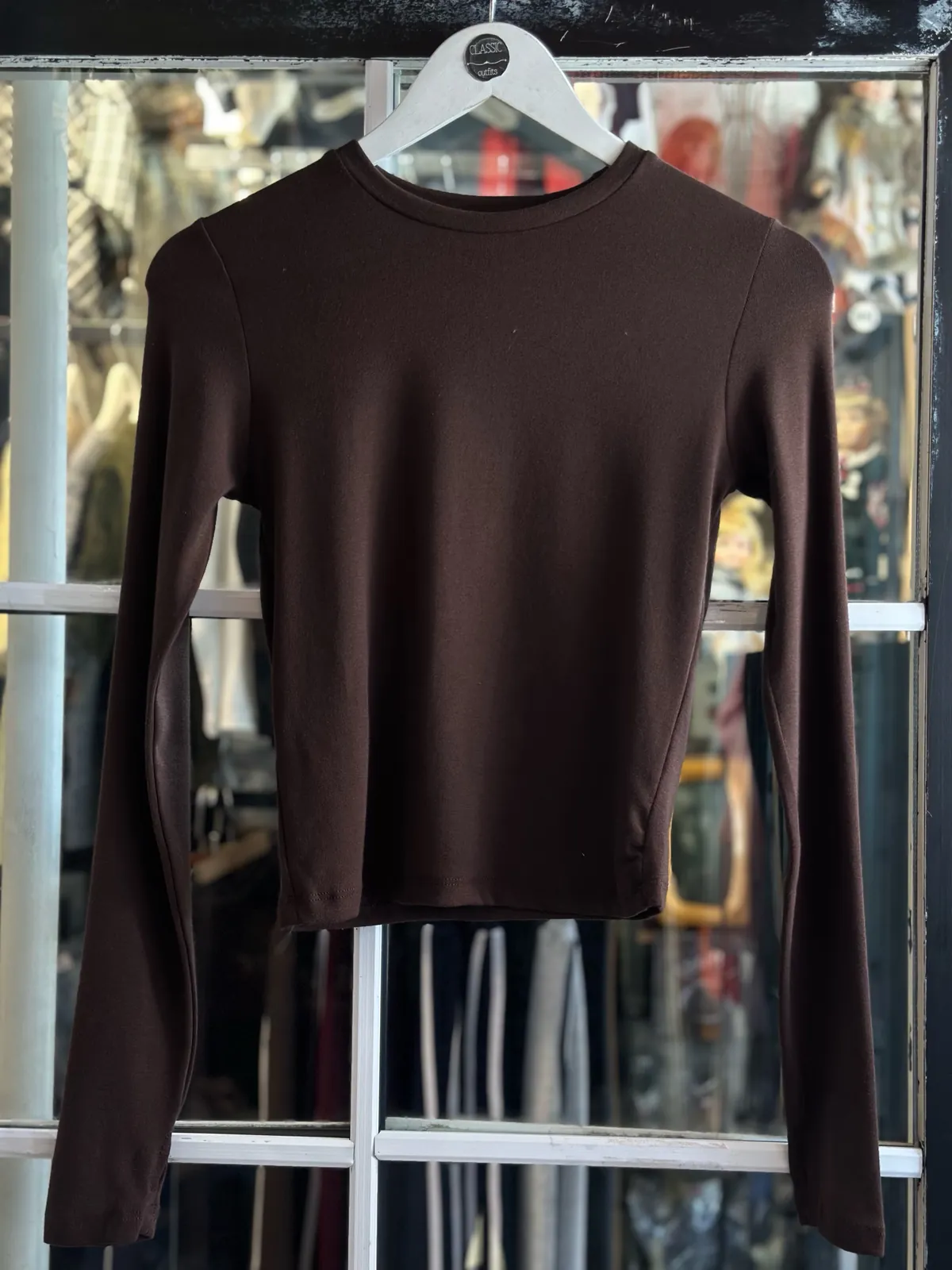 Burgundy Long Sleeve Top