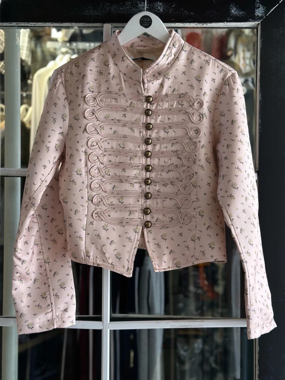 Floral Patterned Pink Jacket