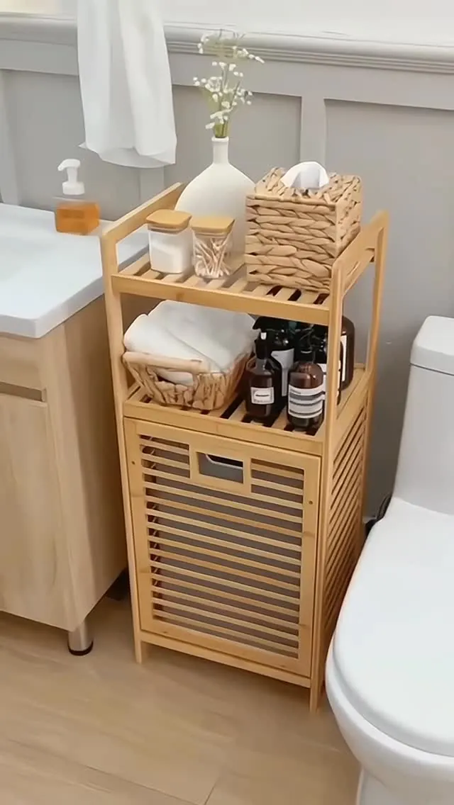 Bamboo Wood Basket