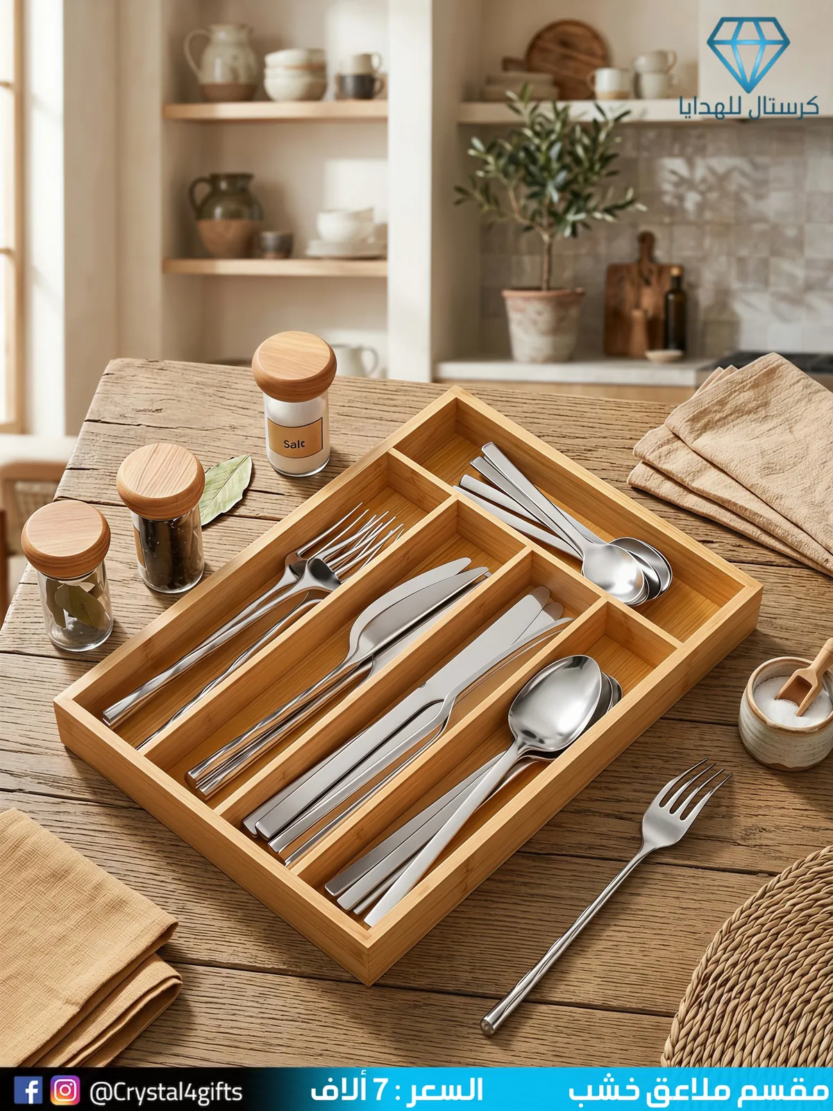 Wooden Spoon Organizer