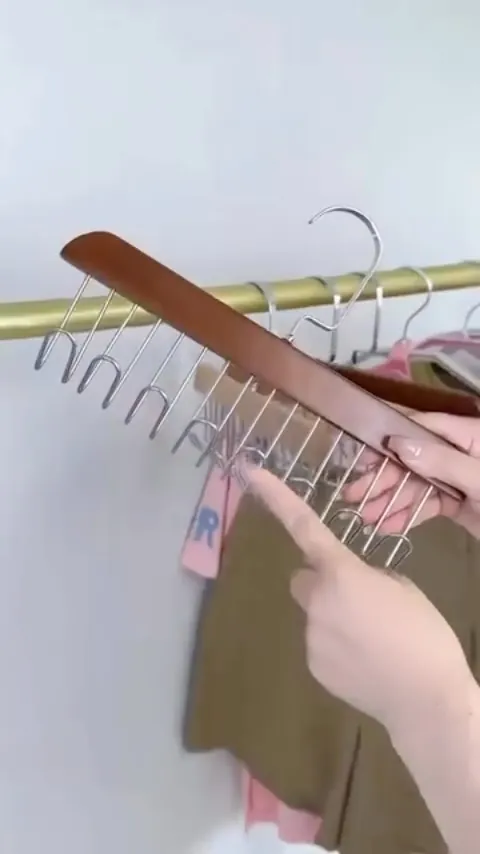 Multi-purpose Wooden Hanger
