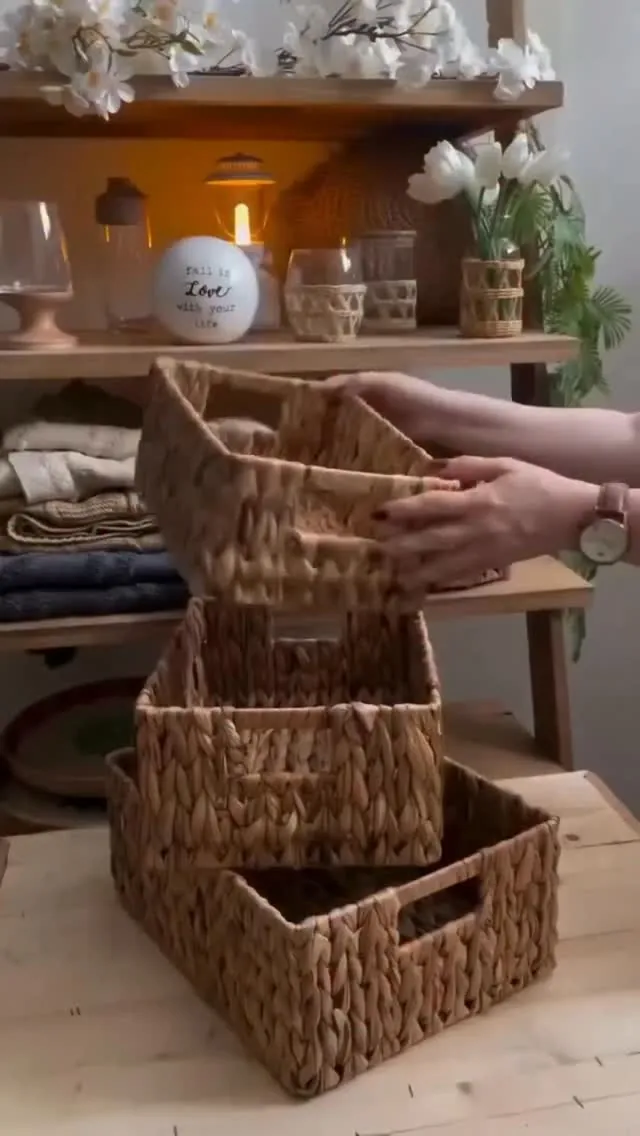 Handmade Wicker Basket Set