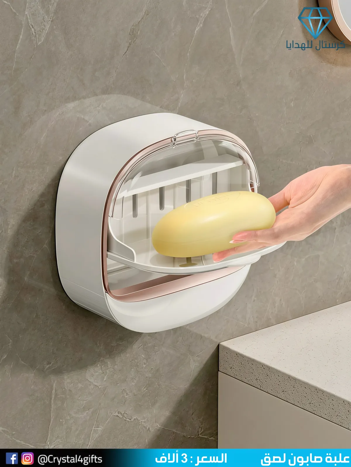 Adhesive Soap Box