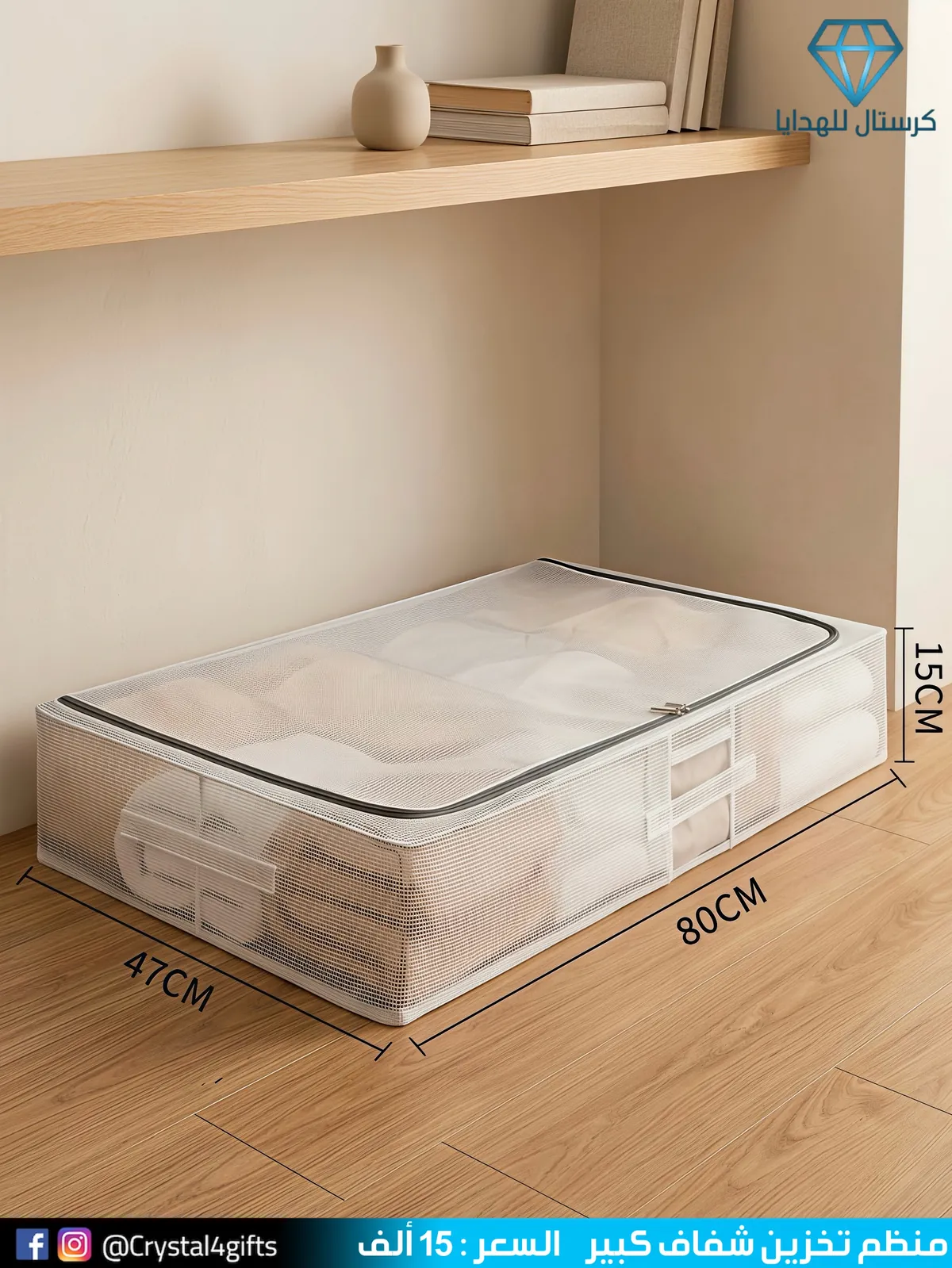 Large Transparent Storage Organizer