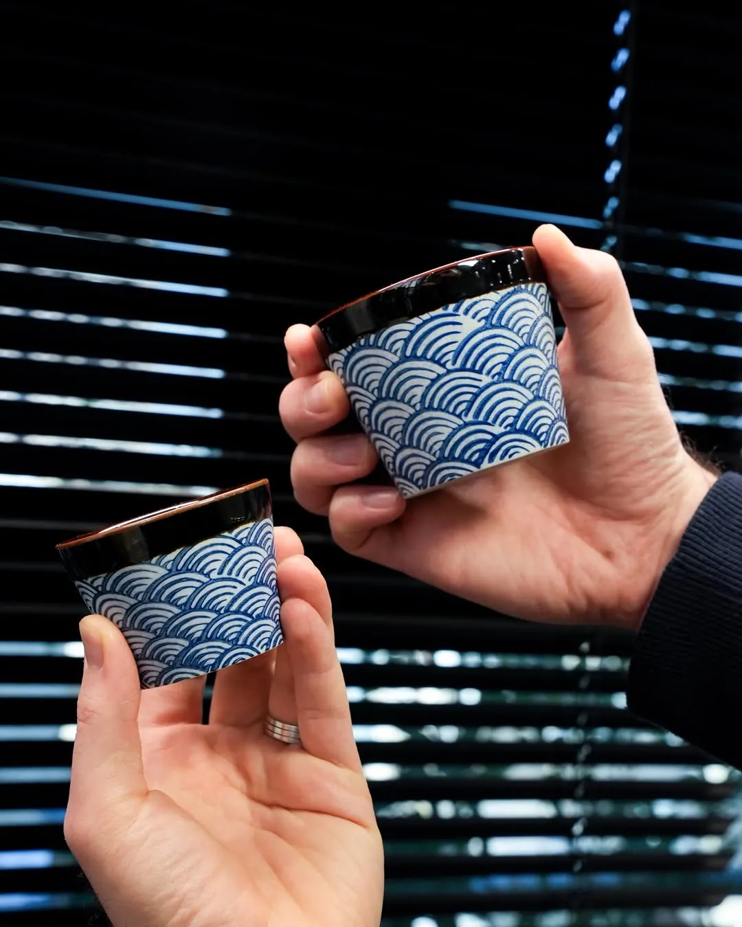 Nami Collection (Waves in Japanese) High Quality Heavy Weight Cups