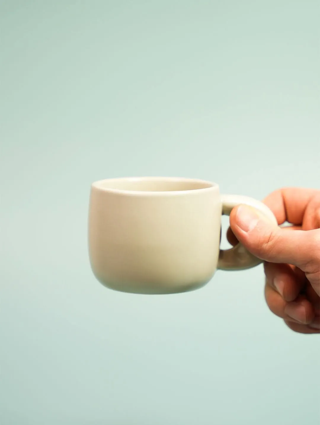 Mug and Natural Wood Plate