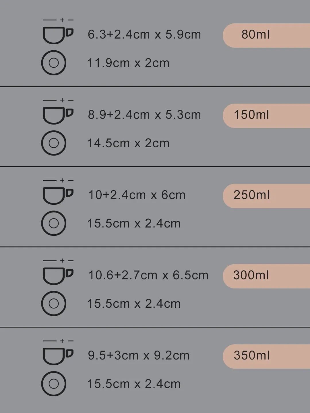 Hotel Cups - High Quality and Heavy Weight