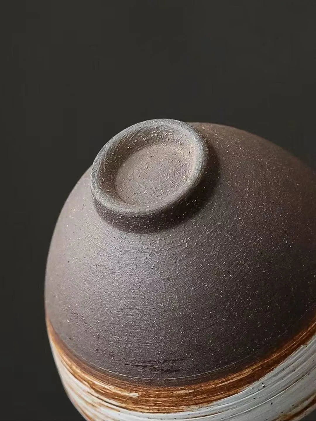 Brown Stone Cup/Saucer