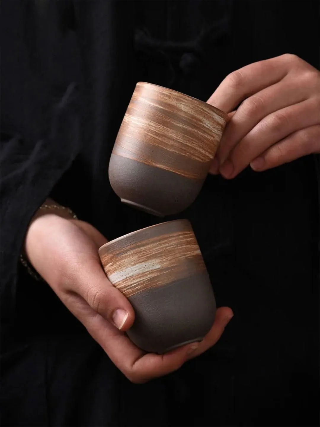 Aflak Mug - Earthy (Brown Stone) - Luxury Handmade
