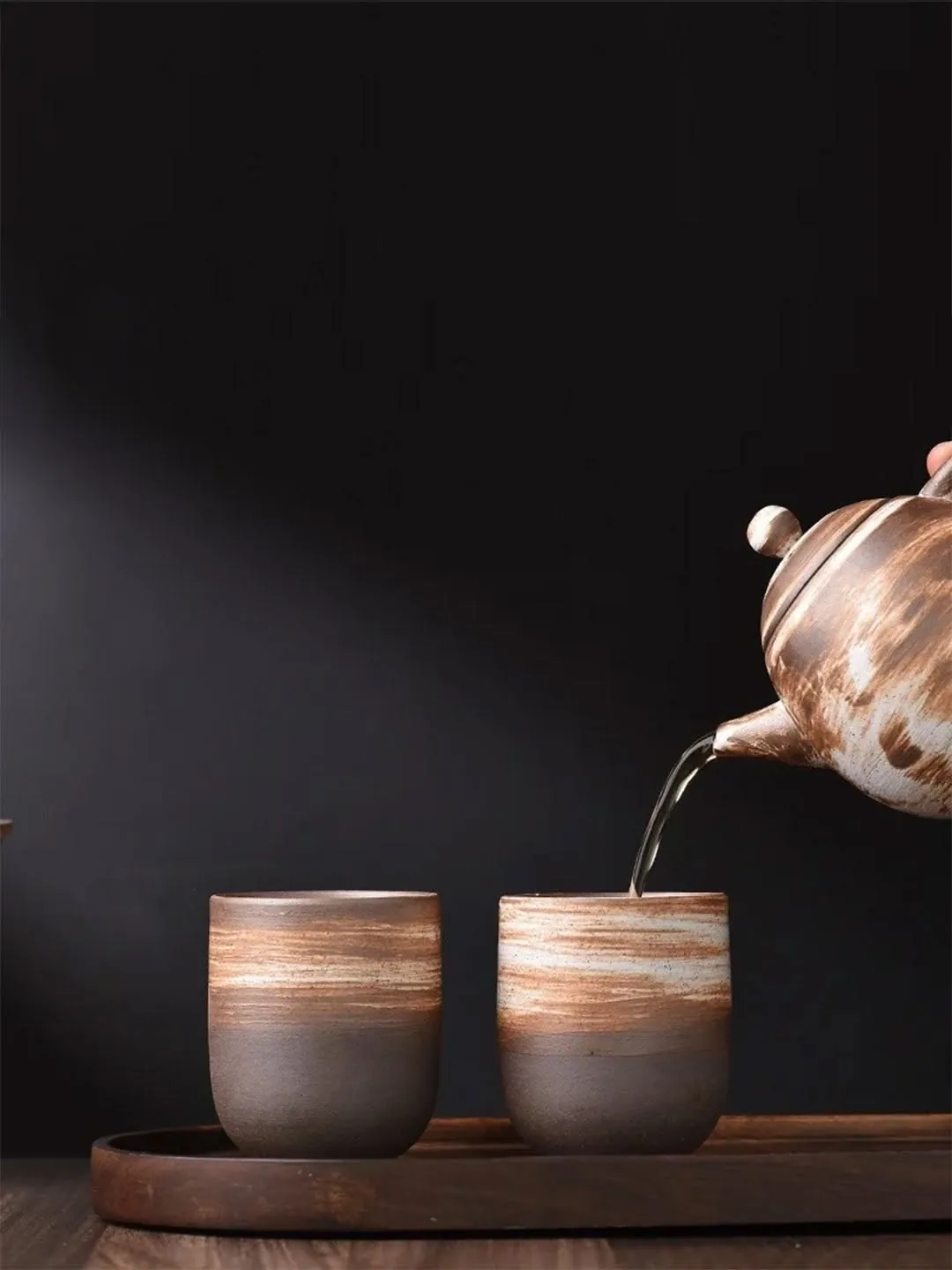 Aflak Mug - Earthy (Brown Stone) - Luxury Handmade