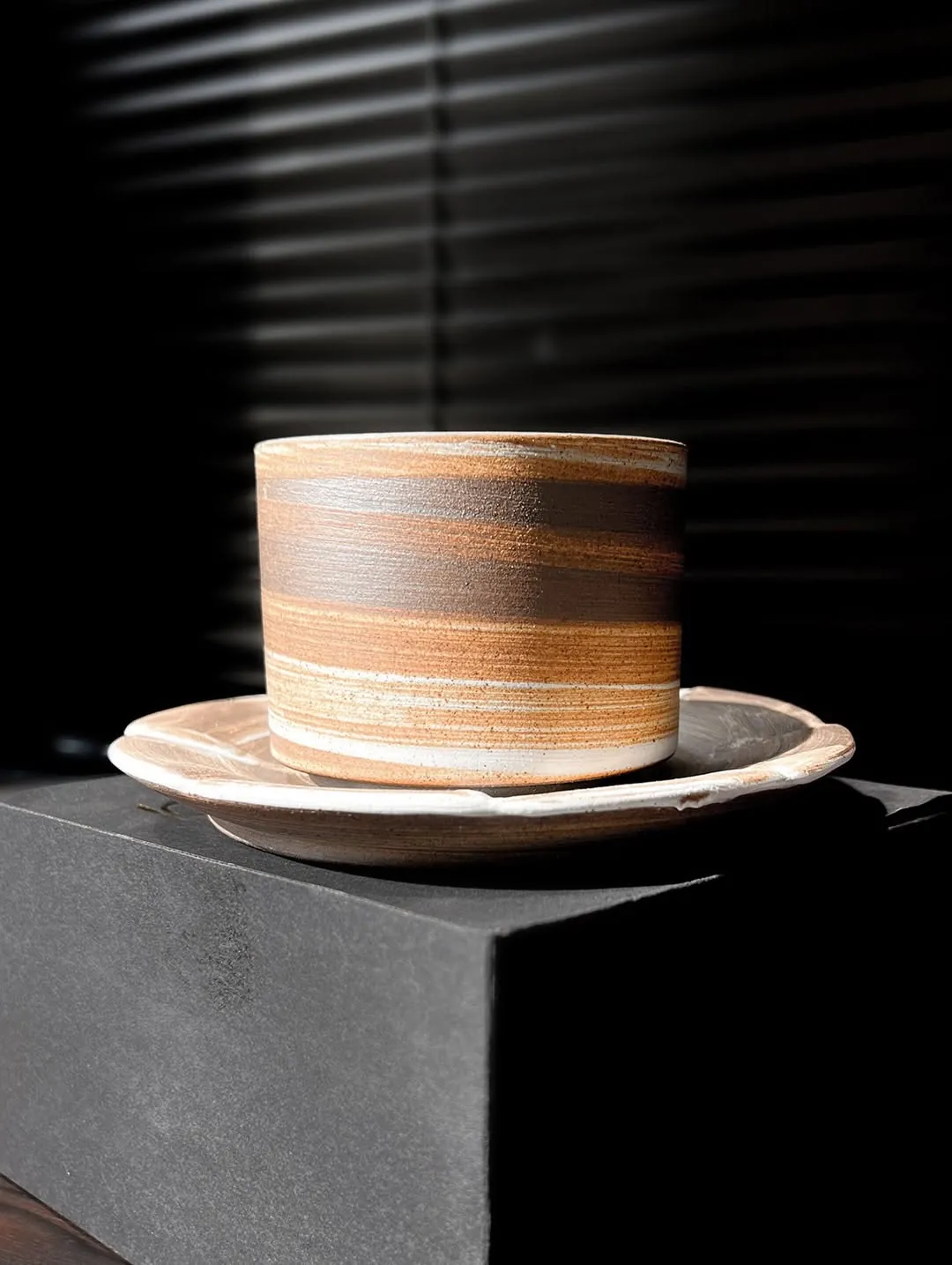Brown Stone Cup (Earthy) - Ceramic - Luxury Handmade