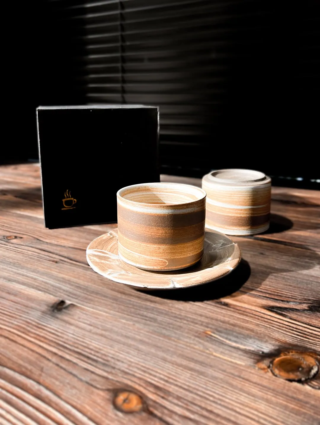 Brown Stone Cup (Earthy) - Ceramic - Luxury Handmade