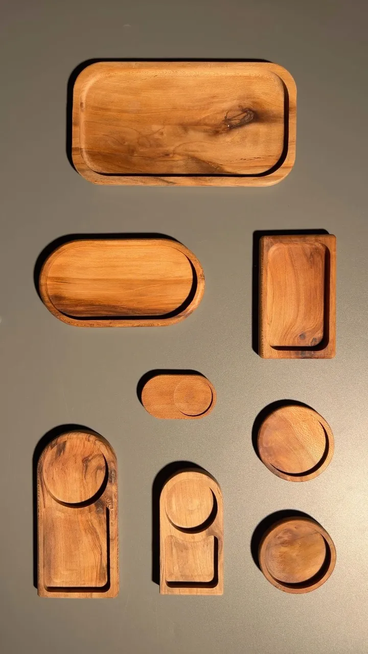 Natural Wood Serving Tray