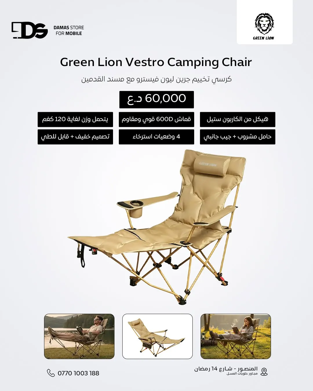 Green Lion Camping Chairs