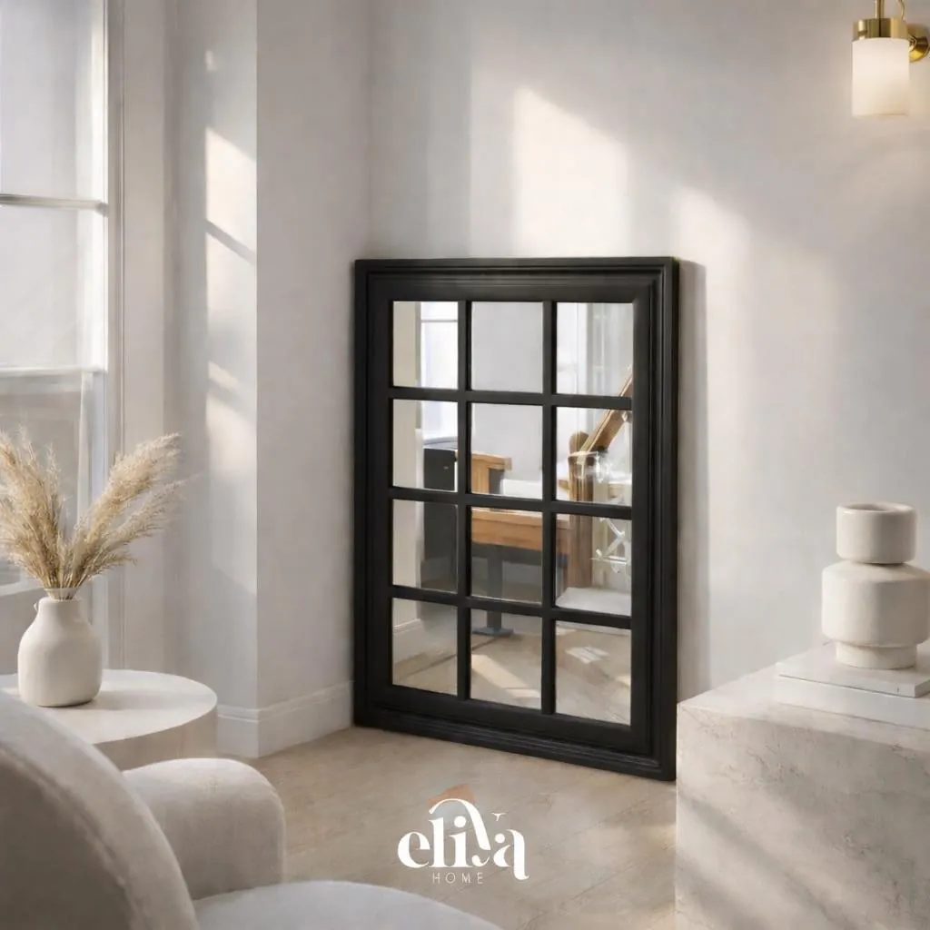 Elegant Arched Window-Style Decor Mirror