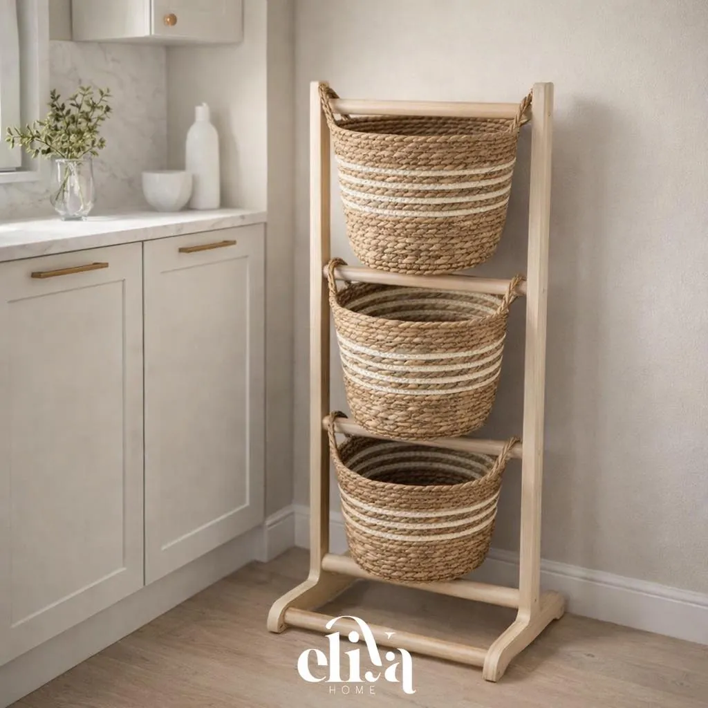 Wooden Vegetable Basket (3 Tiers)