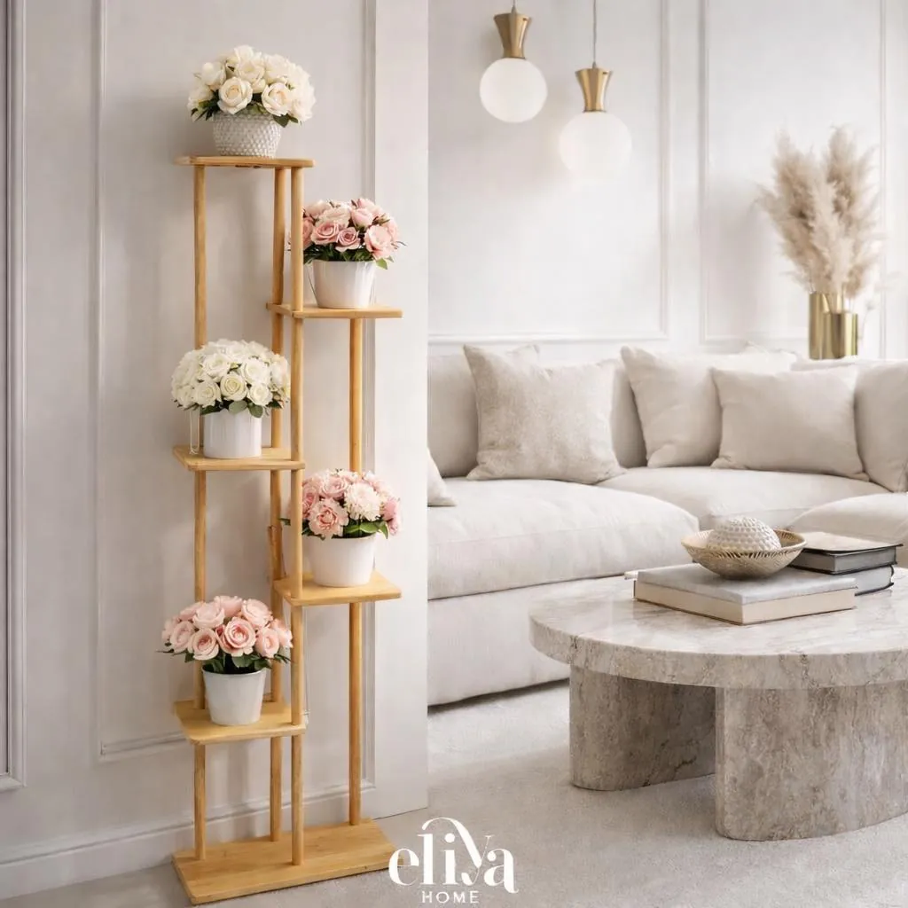 Bamboo Square Plant Stand