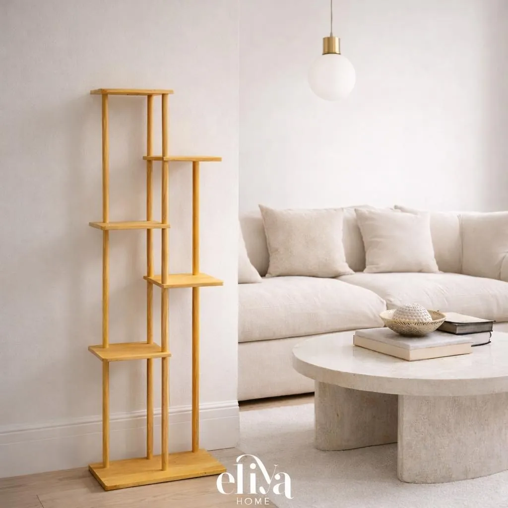 Bamboo Square Plant Stand