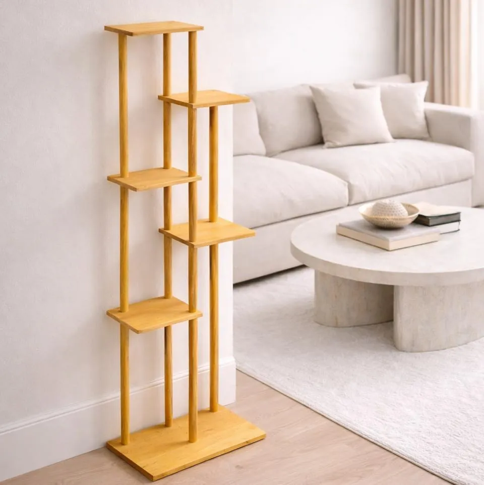 Bamboo Square Plant Stand